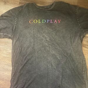 Coldplay Music of the Spheres 2023 Rose Bowl Concert T-Shirt Size XL